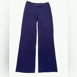 Rafaella Blue Trousers Flat Front Career Summer Fall Work Pant Work Size 4